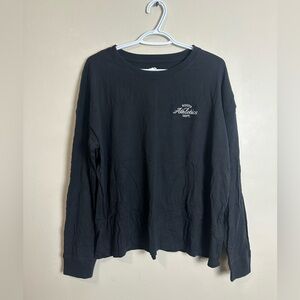 Roots Men’s Black Graphic Long Sleeve Tee Size Large Casual Shirt